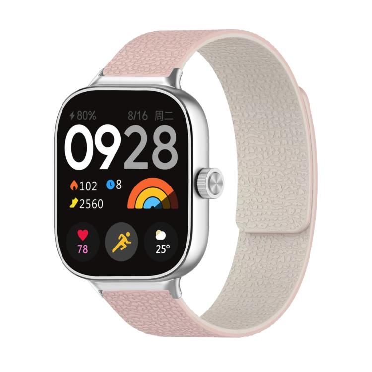 Lychee Texture Soft Magnetic Silicone Watch Band, For Xiaomi Band 10 Pro / 9 Pro / 8 Pro