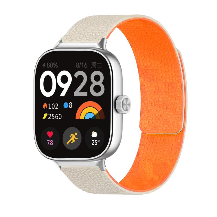 Lychee Texture Soft Magnetic Silicone Watch Band, For Xiaomi Band 10 Pro / 9 Pro / 8 Pro