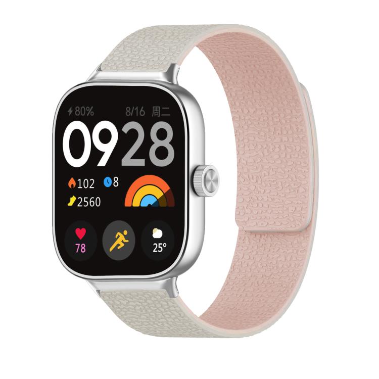 Lychee Texture Soft Magnetic Silicone Watch Band, For Xiaomi Band 10 Pro / 9 Pro / 8 Pro