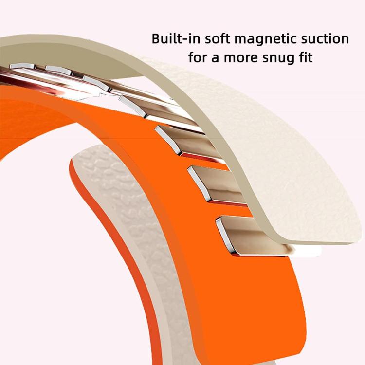 Lychee Texture Soft Magnetic Silicone Watch Band, For Xiaomi Band 10 Pro / 9 Pro / 8 Pro