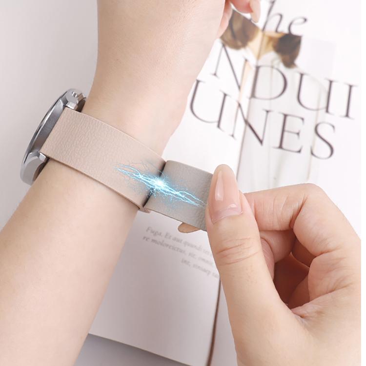Lychee Texture Soft Magnetic Silicone Watch Band, For Xiaomi Band 10 Pro / 9 Pro / 8 Pro