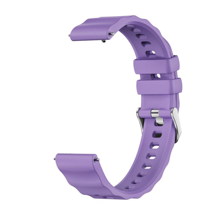 Press Button Quick Release Silver Buckle Solid Color Silicone Watch Band, For Huawei Watch GT 6 41mm