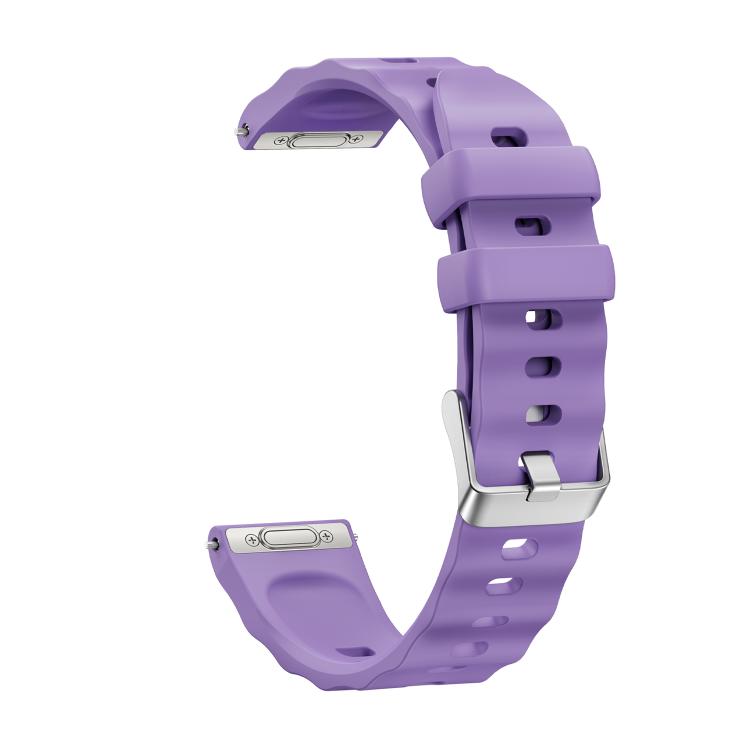 Press Button Quick Release Silver Buckle Solid Color Silicone Watch Band, For Huawei Watch GT 6 41mm