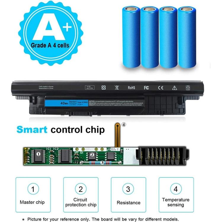 Battery for Dell Inspiron 15 3000 Series 3542 3543 3521 17 3721 3737 15R 5537 5521 17R 5737, XCMRD 14.8V