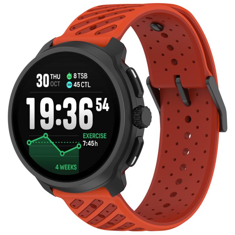 Twill Texture Breathable Silicone Watch Band, For Suunto Race 2