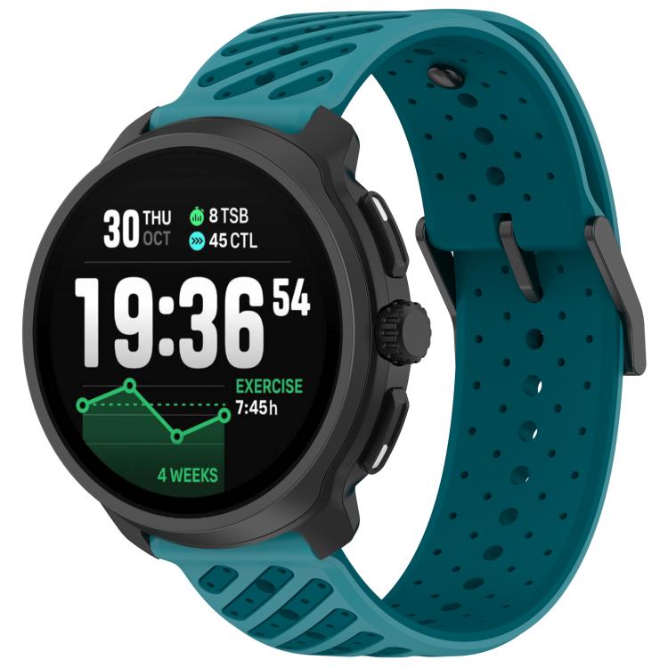 Twill Texture Breathable Silicone Watch Band, For Suunto Race 2