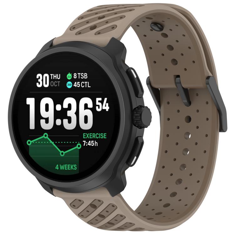 Twill Texture Breathable Silicone Watch Band, For Suunto Race 2