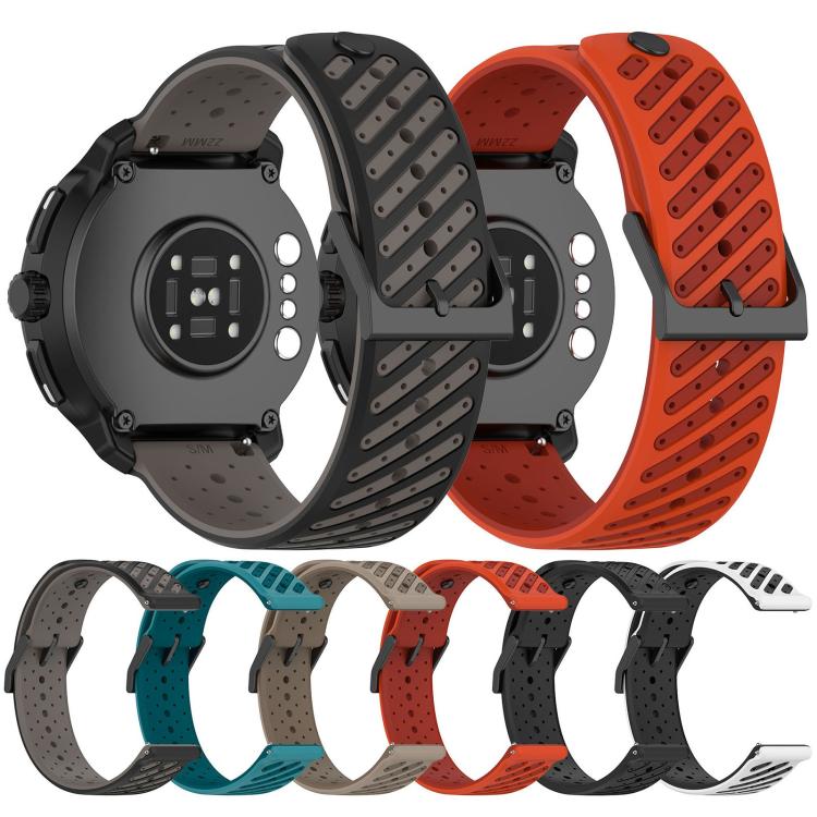Twill Texture Breathable Silicone Watch Band, For Suunto Race 2