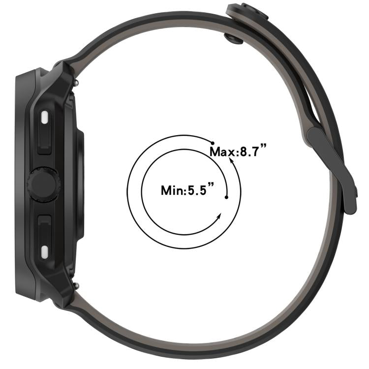 Twill Texture Breathable Silicone Watch Band, For Suunto Race 2