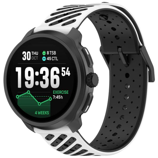 Twill Texture Breathable Silicone Watch Band, 22mm