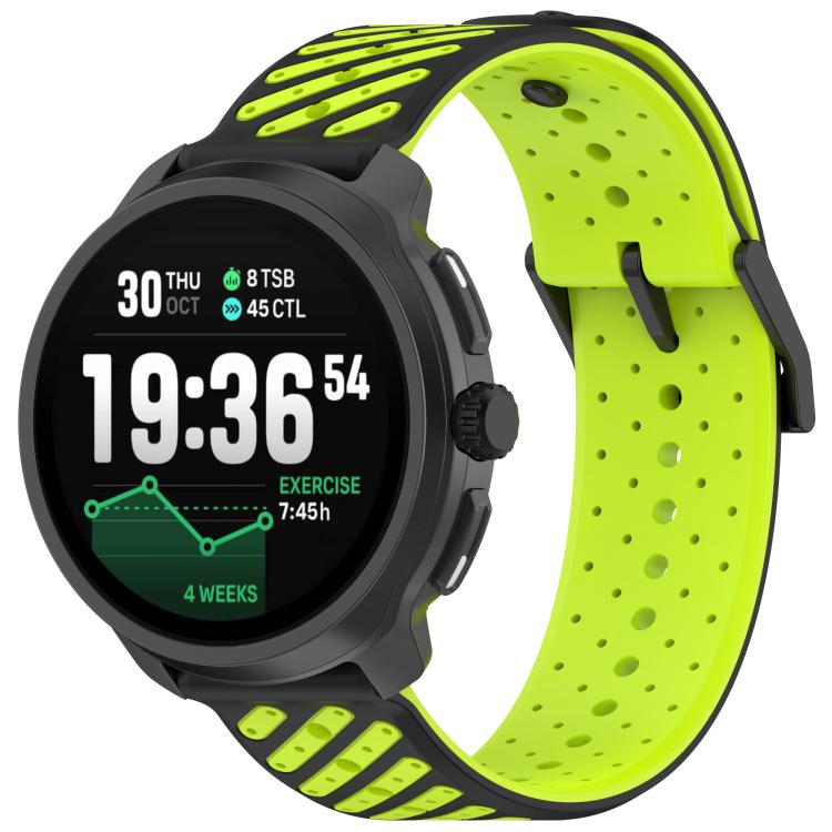 Twill Texture Breathable Silicone Watch Band, 22mm