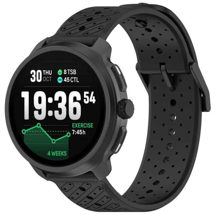 Twill Texture Breathable Silicone Watch Band, 22mm