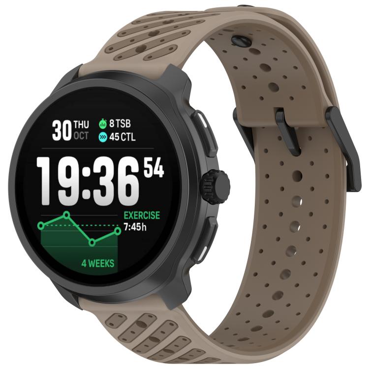 Twill Texture Breathable Silicone Watch Band, 22mm