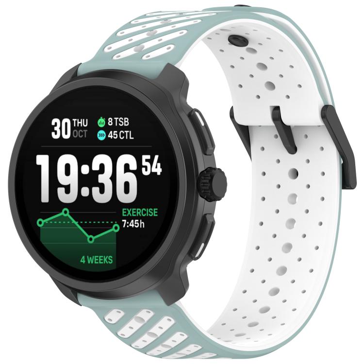 Twill Texture Breathable Silicone Watch Band, 22mm