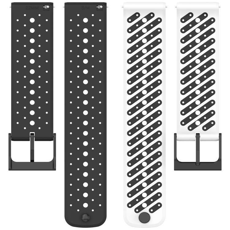 Twill Texture Breathable Silicone Watch Band, 22mm