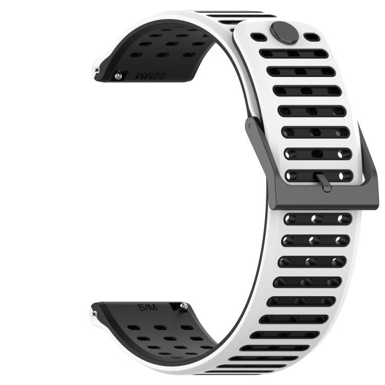Double Color Matching Breathable Silicone Watch Band, For Suunto Watch 22mm