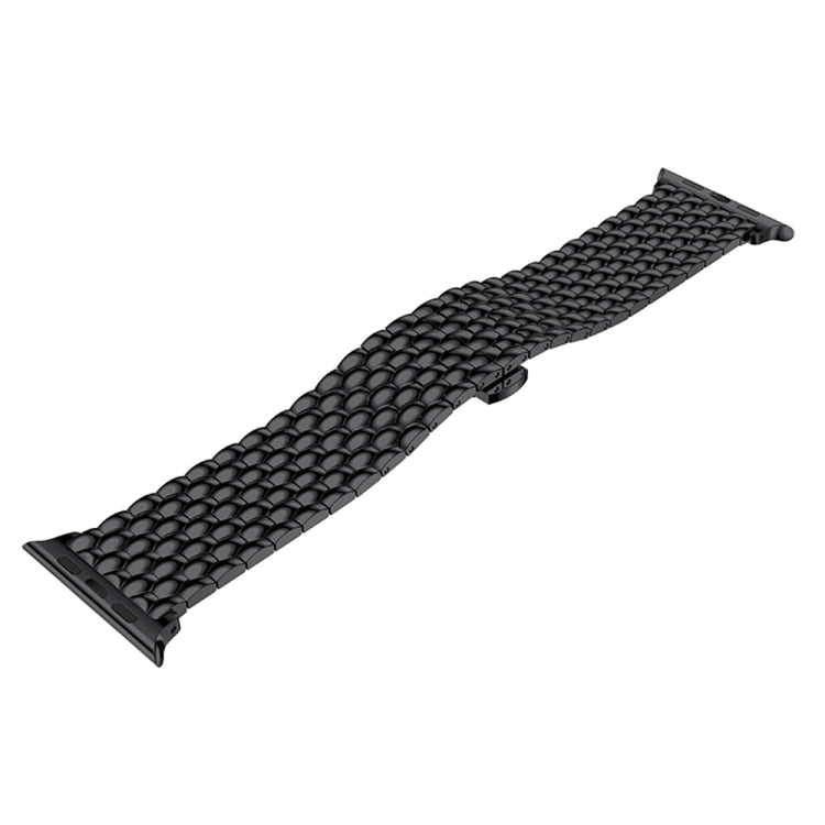 Dragon Grain Solid Stainless Steel Wrist Strap Watch Band for Apple Watch Series 3 & 2 & 1 38mm