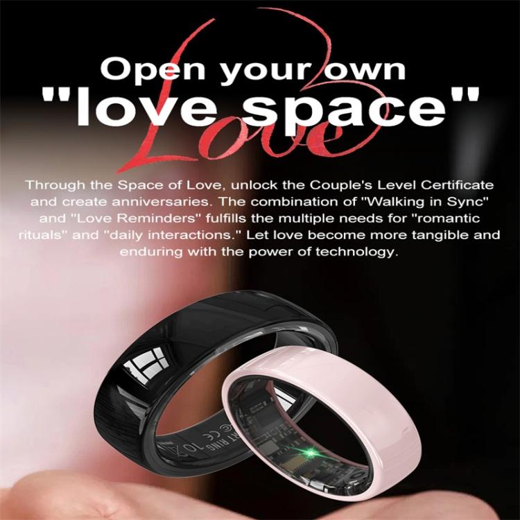 R12 SIZE 12 Smart Ring, Support Heart Rate / Blood Oxygen / Sleep Monitoring / Female Health