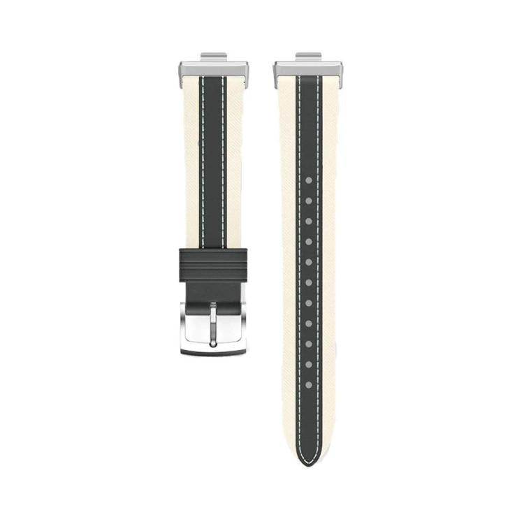 Genuine Leather Color Blocked Saddle Watch Band, For Xiaomi Band  10 Pro / Redmi Watch 6 / 5