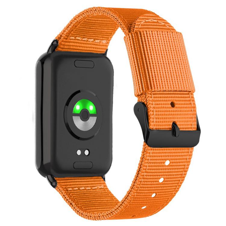 Black Pin Buckle Single Color Woven Nylon Watch Band, For Xiaomi Band  10 Pro / Redmi Watch 6 / 5