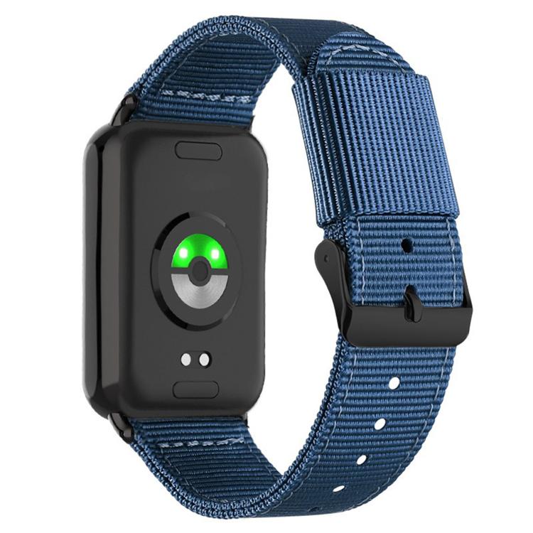 Black Pin Buckle Single Color Woven Nylon Watch Band, For Xiaomi Band  10 Pro / Redmi Watch 6 / 5
