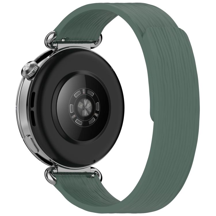 Striped Soft Magnetic Silicone Watch Band, 22mm, 18mm