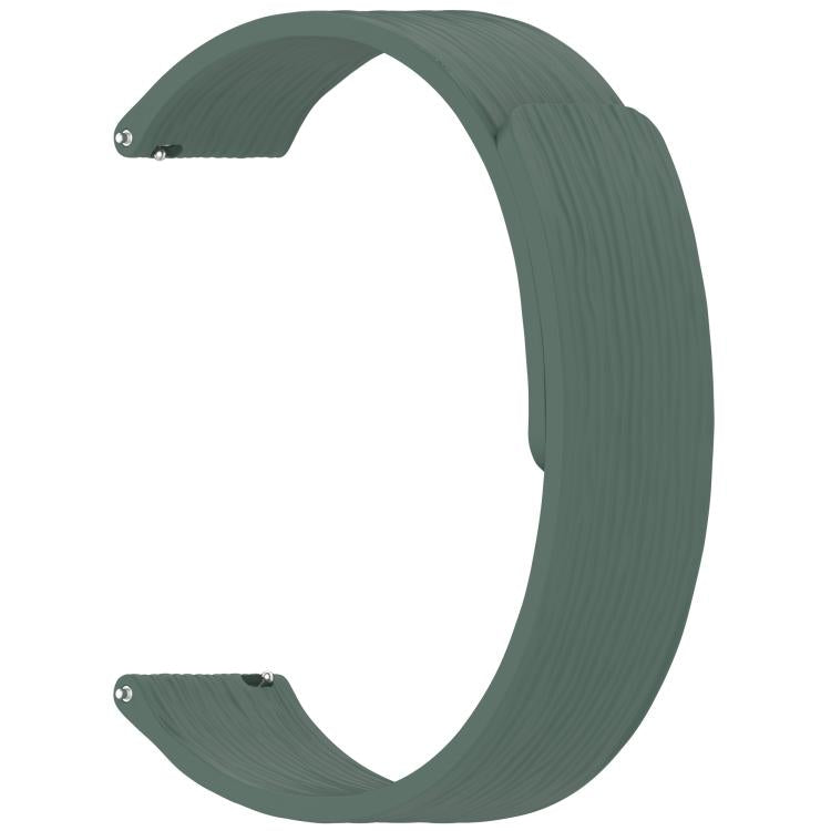 Striped Soft Magnetic Silicone Watch Band, 22mm, 18mm