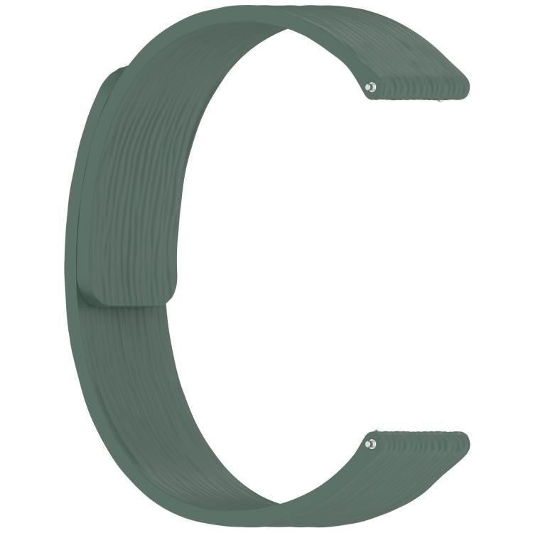 Striped Soft Magnetic Silicone Watch Band, 22mm, 18mm