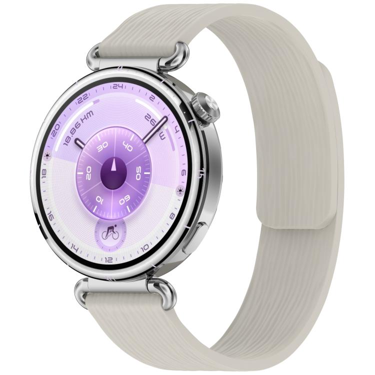 Striped Soft Magnetic Silicone Watch Band, 22mm, 18mm