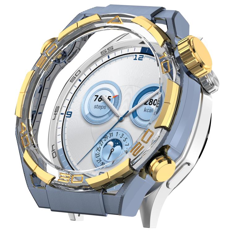 Luxury Sapphire Half Coverage Hollow PC Watch Protective Cover, For Huawei Watch GT 5 46mm
