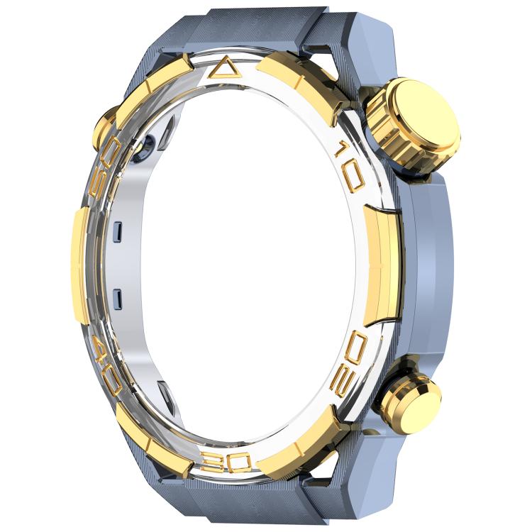 Luxury Sapphire Half Coverage Hollow PC Watch Protective Cover, For Huawei Watch GT 5 46mm