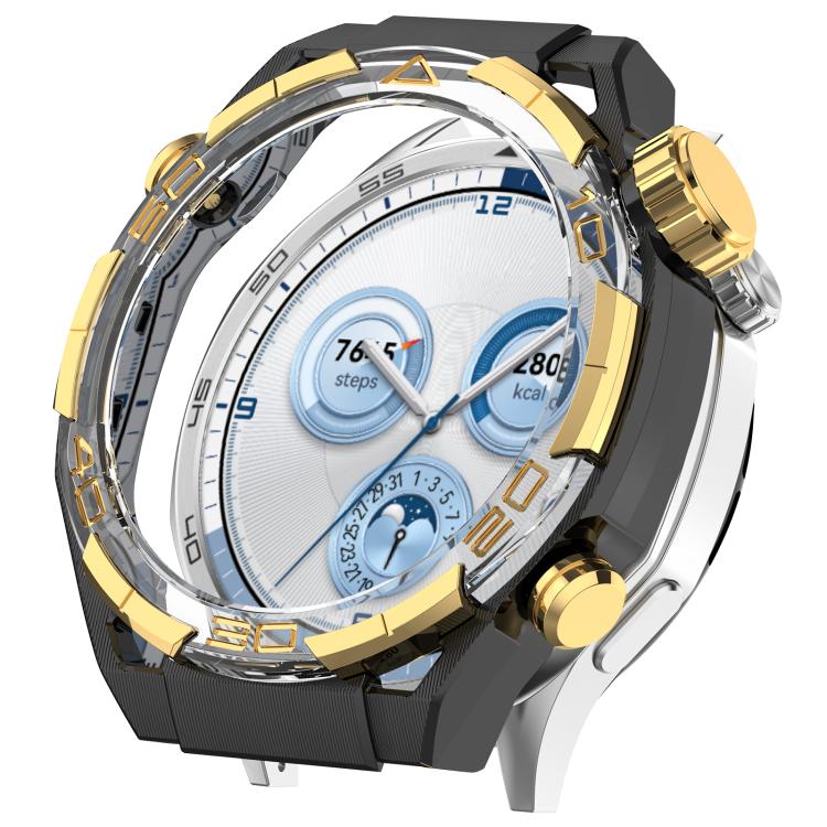 Luxury Sapphire Half Coverage Hollow PC Watch Protective Cover, For Huawei Watch GT 5 46mm