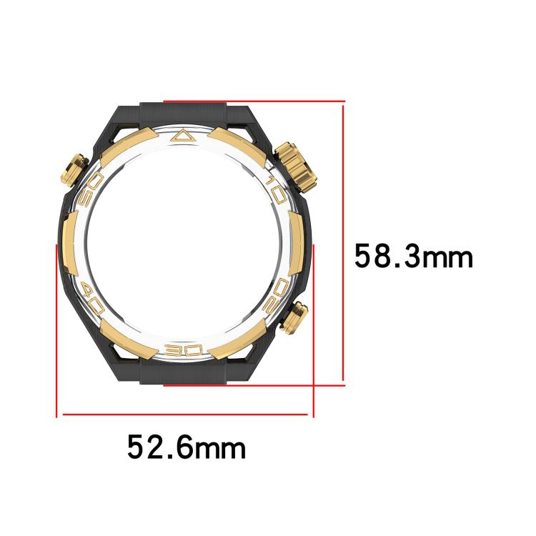 Luxury Sapphire Half Coverage Hollow PC Watch Protective Cover, For Huawei Watch GT 5 46mm