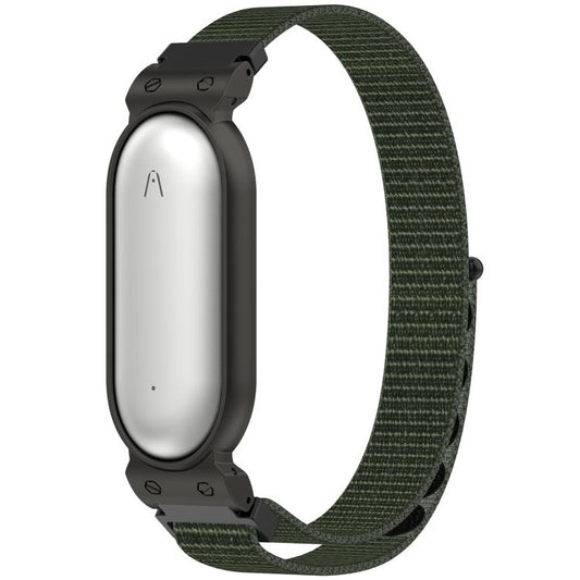 Watch Frame Integrated Nylon Loop Hook and Loop Fastener Watch Band, For Plaud NotePin AI / NotePin S AI