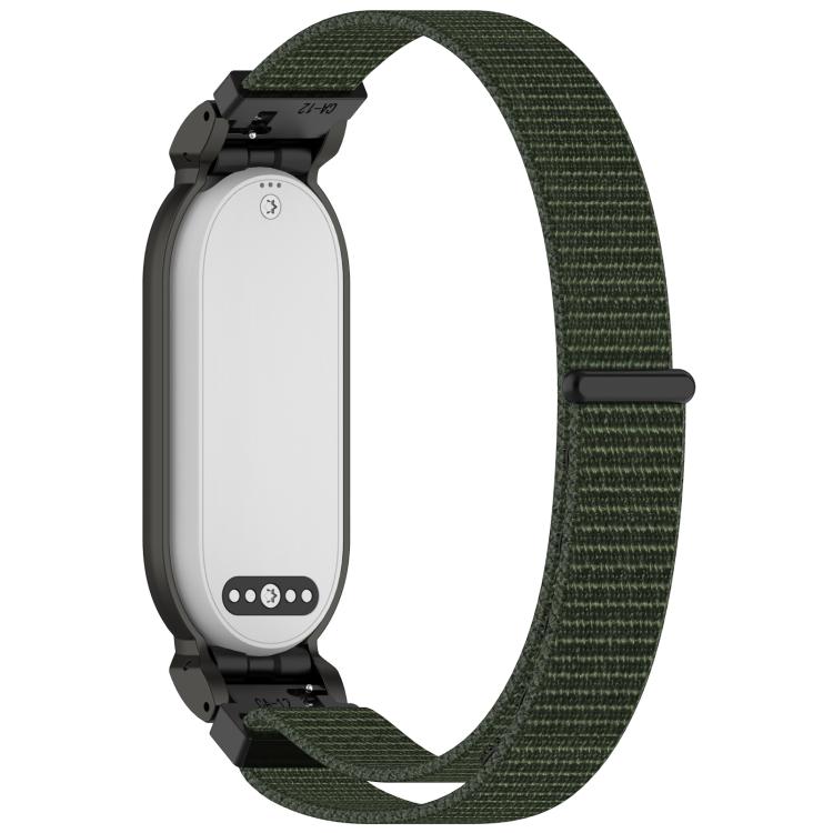 Watch Frame Integrated Nylon Loop Hook and Loop Fastener Watch Band, For Plaud NotePin AI / NotePin S AI