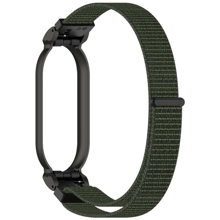 Watch Frame Integrated Nylon Loop Hook and Loop Fastener Watch Band, For Plaud NotePin AI / NotePin S AI