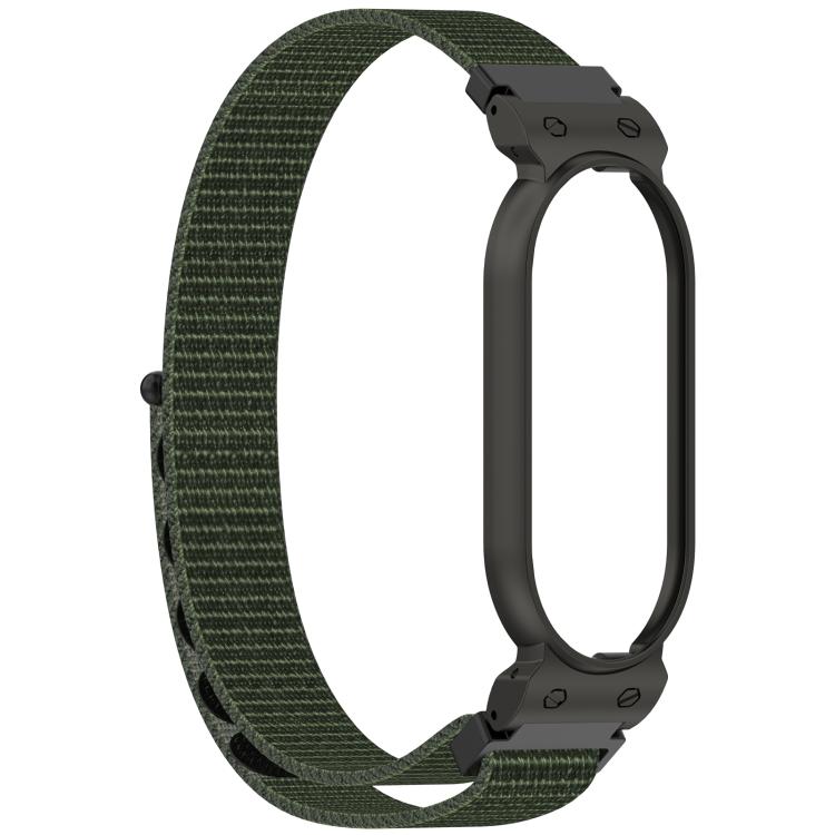 Watch Frame Integrated Nylon Loop Hook and Loop Fastener Watch Band, For Plaud NotePin AI / NotePin S AI