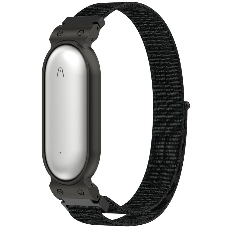 Watch Frame Integrated Nylon Loop Hook and Loop Fastener Watch Band, For Plaud NotePin AI / NotePin S AI