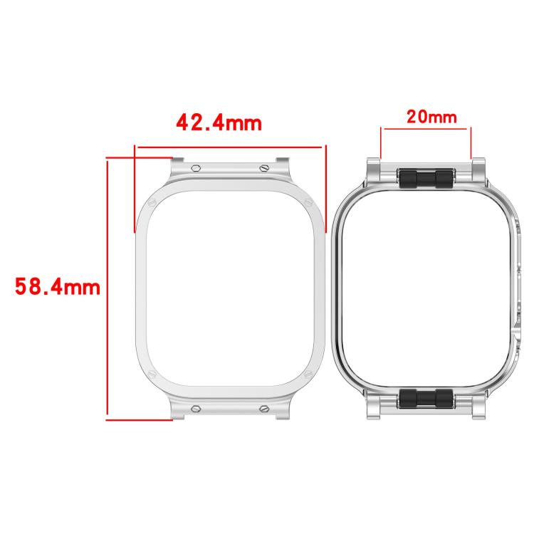 Metal Ear Watch Frame Watch Protective Cover, For Redmi Watch 6