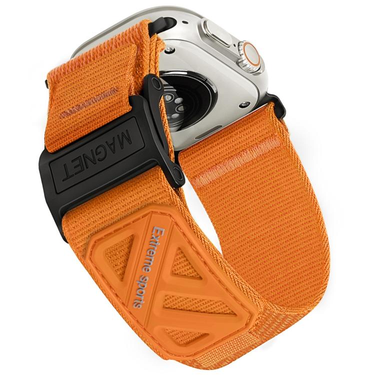 Magnetic Loop Nylon Hook and Loop Fastener Watch Band, For Apple Watch 46mm / 49mm / 45mm / 44mm, For Apple Watch 42mm / 41mm / 40mm / 38mm