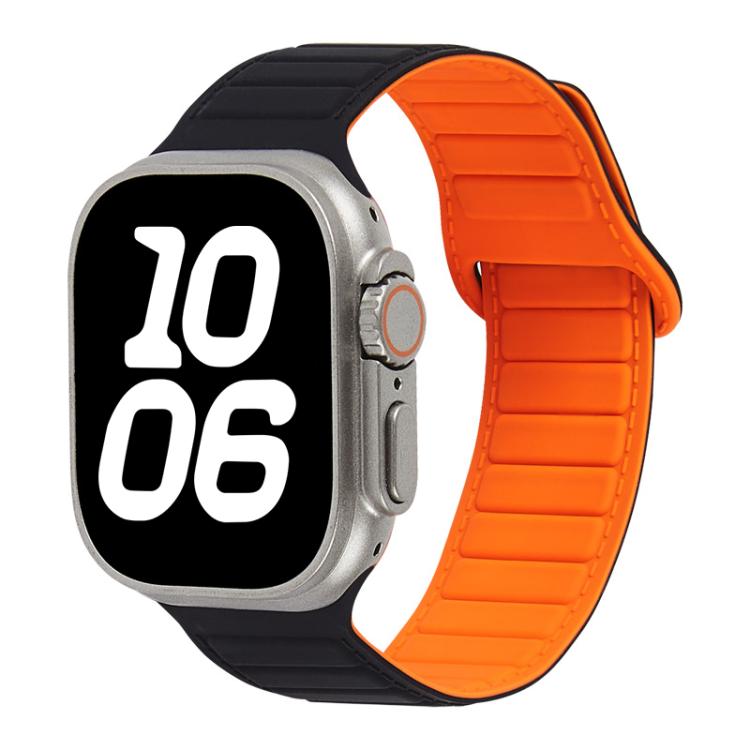 Stitched Loop Magnetic Silicone Watch Band, For Apple Watch 46mm / 49mm / 45mm / 44mm, For Apple Watch 42mm / 41mm / 40mm / 38mm