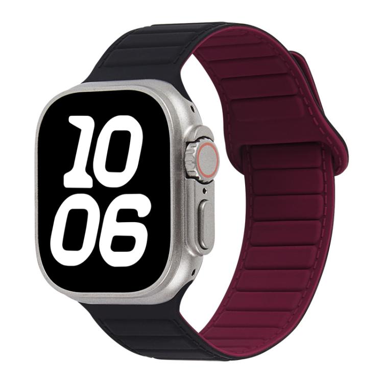 Stitched Loop Magnetic Silicone Watch Band, For Apple Watch 46mm / 49mm / 45mm / 44mm, For Apple Watch 42mm / 41mm / 40mm / 38mm