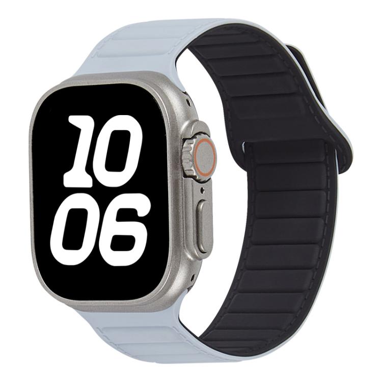 Stitched Loop Magnetic Silicone Watch Band, For Apple Watch 46mm / 49mm / 45mm / 44mm, For Apple Watch 42mm / 41mm / 40mm / 38mm