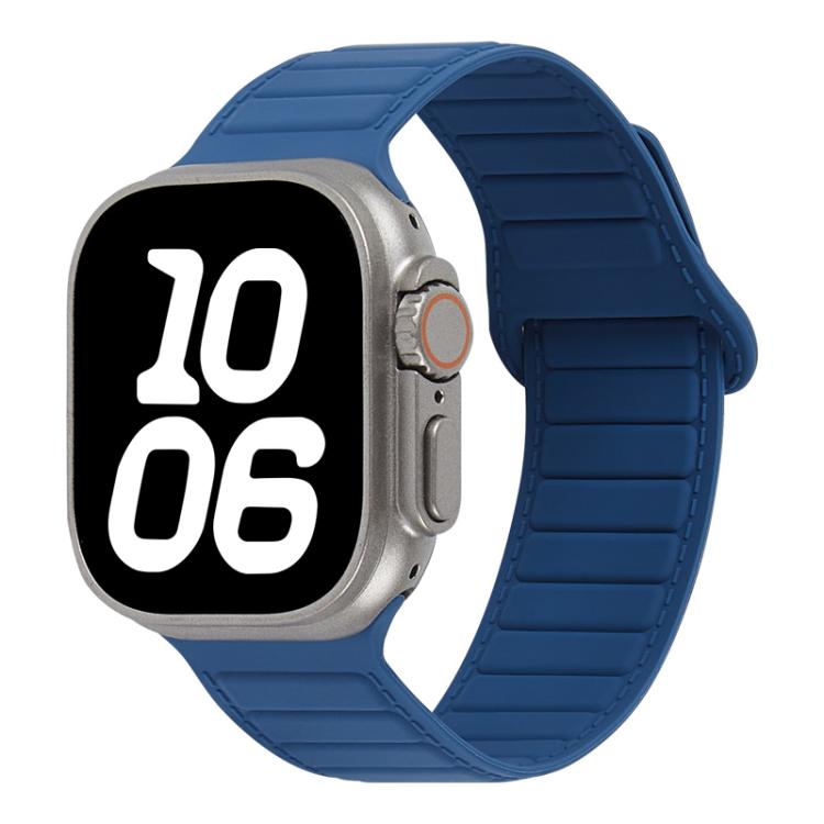 Stitched Loop Magnetic Silicone Watch Band, For Apple Watch 46mm / 49mm / 45mm / 44mm, For Apple Watch 42mm / 41mm / 40mm / 38mm