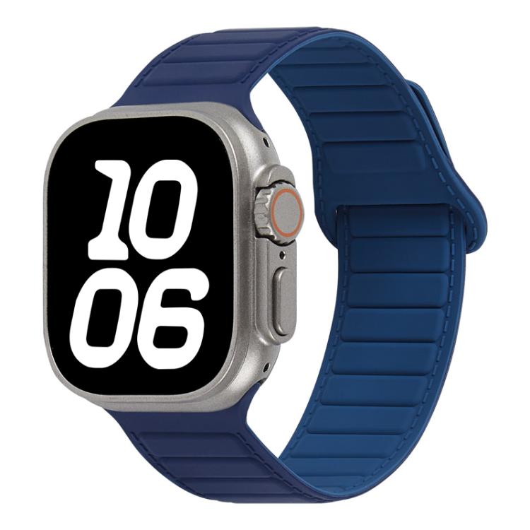 Stitched Loop Magnetic Silicone Watch Band, For Apple Watch 46mm / 49mm / 45mm / 44mm, For Apple Watch 42mm / 41mm / 40mm / 38mm