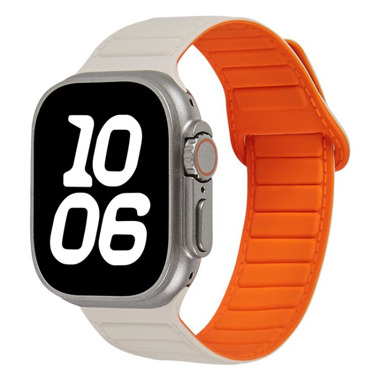 Stitched Loop Magnetic Silicone Watch Band, For Apple Watch 46mm / 49mm / 45mm / 44mm, For Apple Watch 42mm / 41mm / 40mm / 38mm