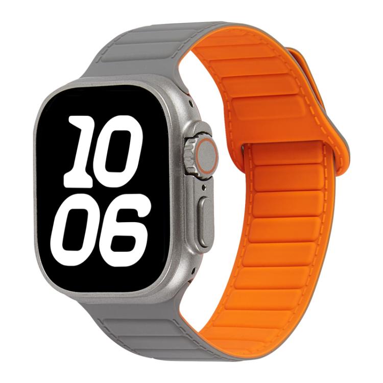 Stitched Loop Magnetic Silicone Watch Band, For Apple Watch 46mm / 49mm / 45mm / 44mm, For Apple Watch 42mm / 41mm / 40mm / 38mm