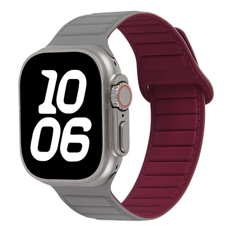 Stitched Loop Magnetic Silicone Watch Band, For Apple Watch 46mm / 49mm / 45mm / 44mm, For Apple Watch 42mm / 41mm / 40mm / 38mm