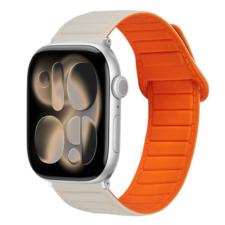 Stitched Loop Magnetic Silicone Watch Band, For Apple Watch 46mm / 49mm / 45mm / 44mm, For Apple Watch 42mm / 41mm / 40mm / 38mm