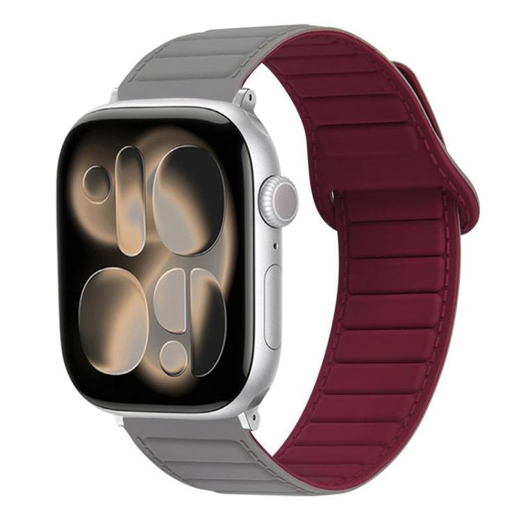 Stitched Loop Magnetic Silicone Watch Band, For Apple Watch 46mm / 49mm / 45mm / 44mm, For Apple Watch 42mm / 41mm / 40mm / 38mm